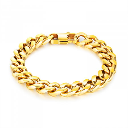 Bratara aurie inox de 10 mm