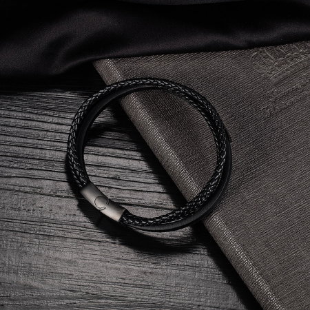 Bratara Cool Man piele si inox [2]