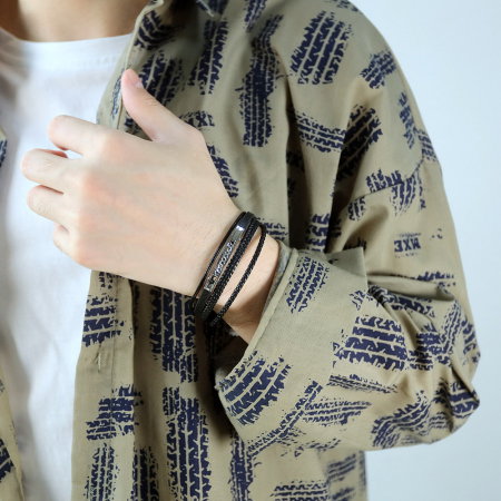 Bratara Cool Man piele si inox [7]