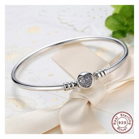 Bratara din argint 925, cu inimioara si cristale [1]