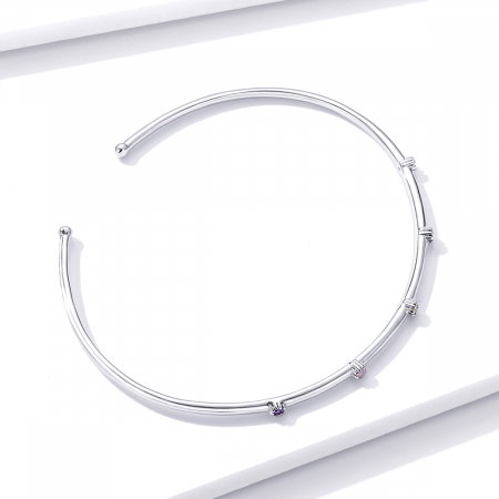 Bratara din argint cu cristale colorate [4]