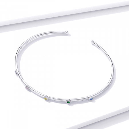 Bratara din argint cu cristale colorate [5]