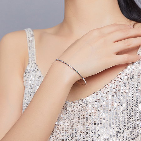 Bratara din argint cu cristale colorate [6]