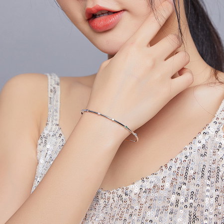 Bratara din argint cu cristale colorate [8]