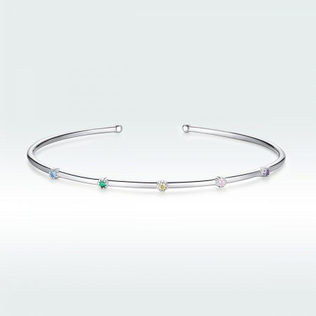 Bratara din argint cu cristale colorate [1]