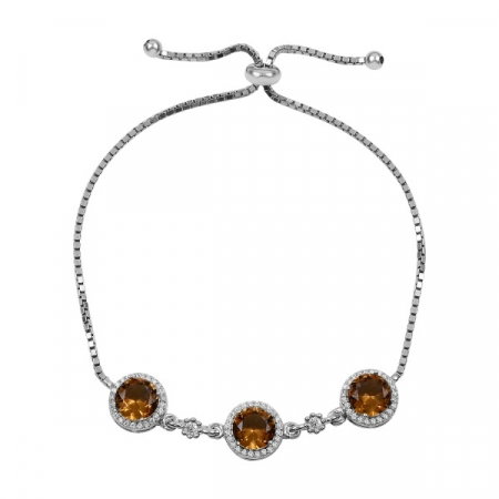 Bratara din argint placata cu rodiu cu Zultanit si zirconii albe [0]