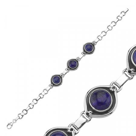 Bratara handmade din argint 925 cu Lapis Lazuli [1]