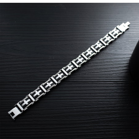 Bratara din inox cu cruciulite [3]