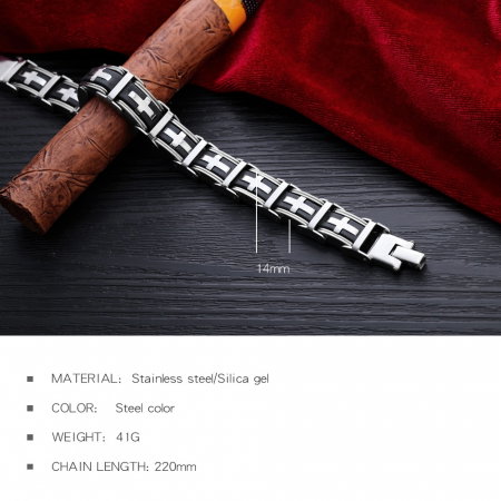 Bratara din inox cu cruciulite [13]