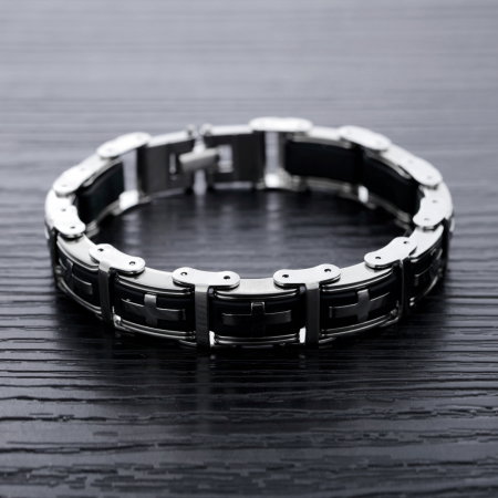 Bratara din inox cu cruciulite [12]