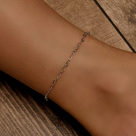 Bratara glezna argint cu inimioare [7]