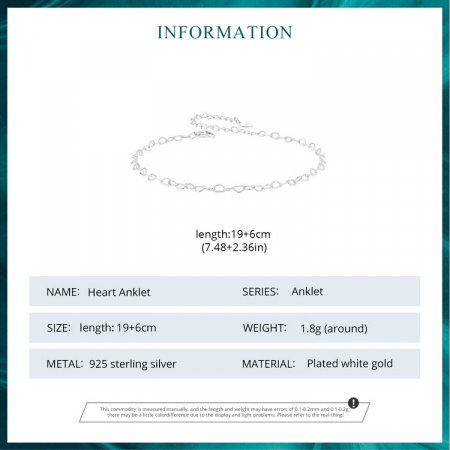 Bratara glezna argint cu inimioare [9]