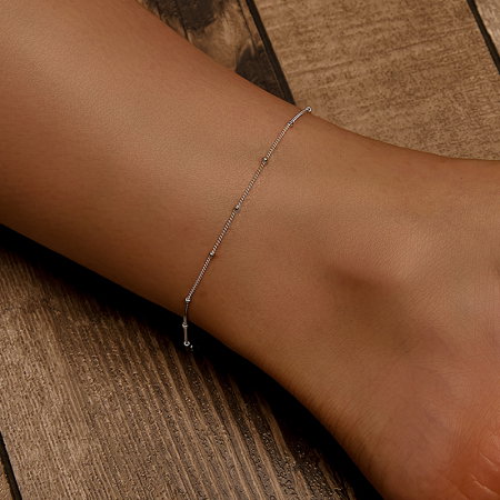 Bratara glezna  argint cu margelute [7]