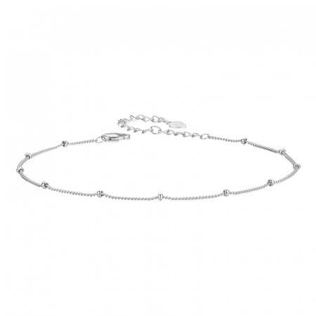 Bratara glezna  argint cu margelute