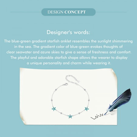 Bratara glezna argint cu stelute de mare [12]