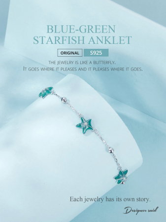 Bratara glezna argint cu stelute de mare [13]