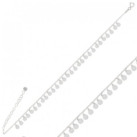 Bratara argint cu banuti