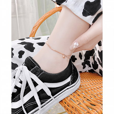 Bratara glezna dubla din inox cu bilute [10]