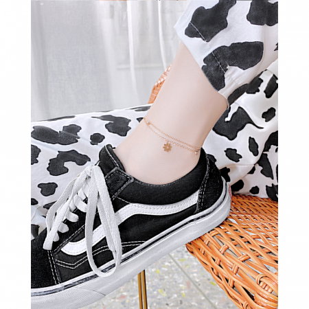 Bratara glezna dubla din inox cu flori [7]