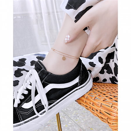 Bratara glezna dubla din inox cu flori [10]