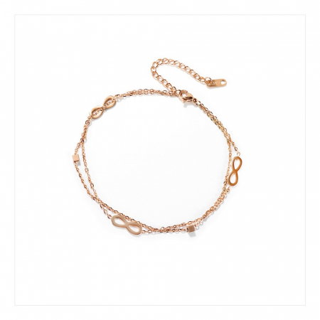 Bratara glezna dubla din inox cu infinit [7]