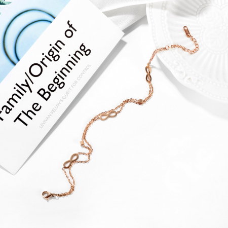 Bratara glezna dubla din inox cu infinit [6]