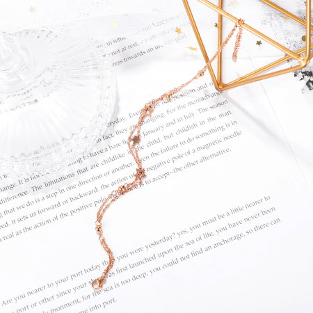 Bratara glezna dubla din inox cu stelute [3]