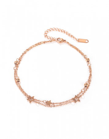 Bratara glezna dubla din inox cu stelute [11]