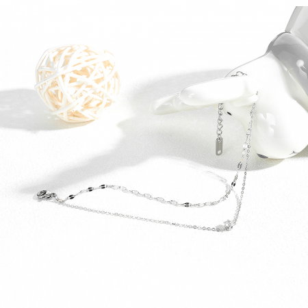 Bratara glezna dubla din inox cu zirconiu [2]