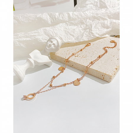 Bratara glezna dubla sin inox cu inima si inel [8]