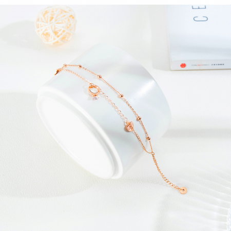 Bratara glezna dubla sin inox cu inima si inel [2]