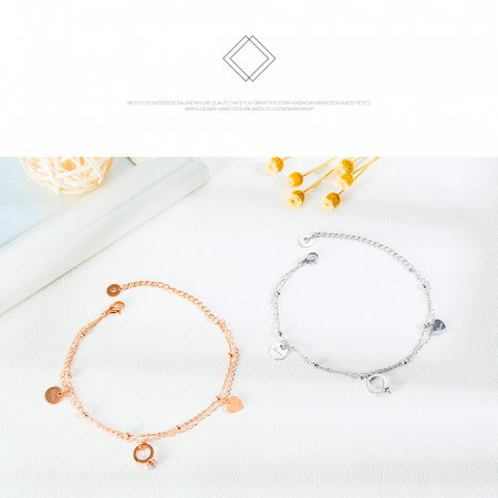 Bratara glezna dubla sin inox cu inima si inel [11]