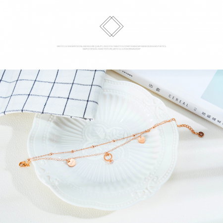 Bratara glezna dubla sin inox cu inima si inel [12]