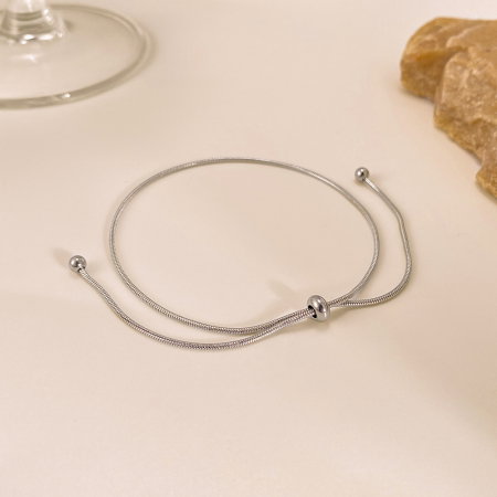 Bratara glezna inox ajustabila tip sarpe – Minimalism si versatilitate [2]