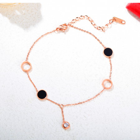 Bratara glezna inox cu cercuri [3]