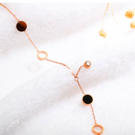 Bratara glezna inox cu cercuri [2]