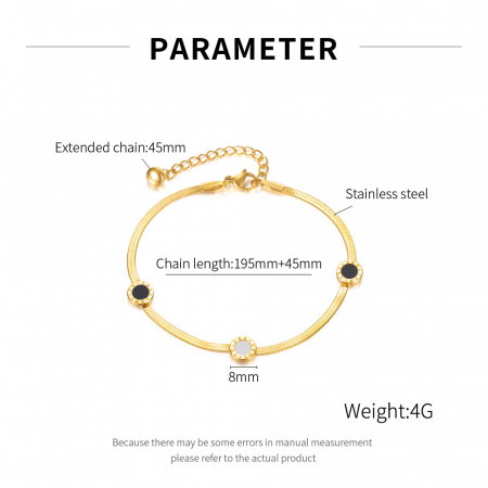 Bratara glezna inox cu cifre romane [6]