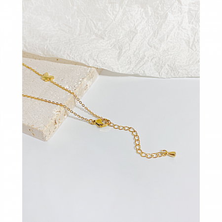 Bratara glezna inox cu fluturi si perla [13]