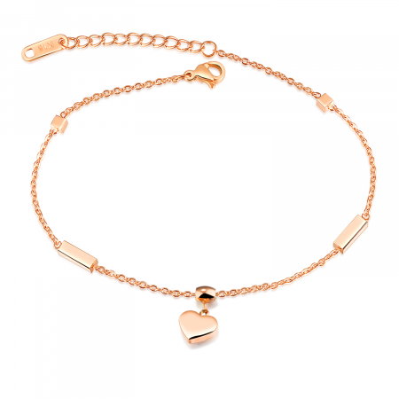 Bratara glezna inox cu inima