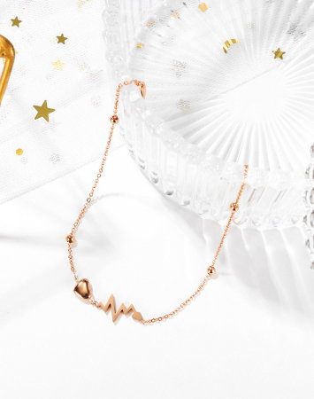 Bratara glezna inox cu inima, puls si smiley [6]