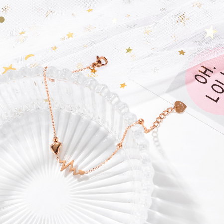 Bratara glezna inox cu inima, puls si smiley [1]