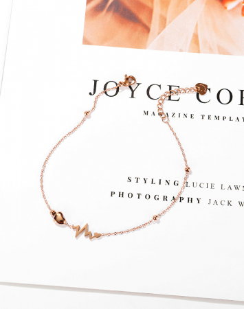 Bratara glezna inox cu inima, puls si smiley [8]