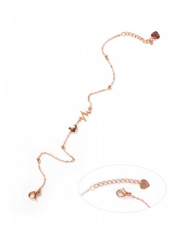 Bratara glezna inox cu inima, puls si smiley [16]