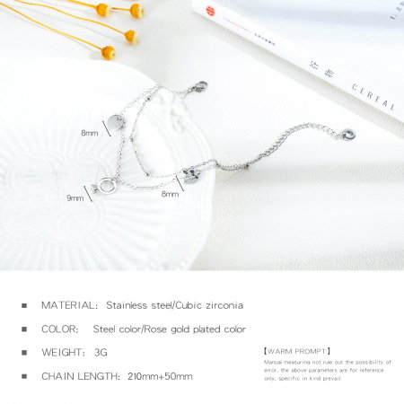 Bratara glezna inox cu inima si inel [5]