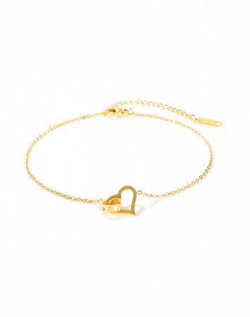 Bratara glezna inox cu inima si inel [10]