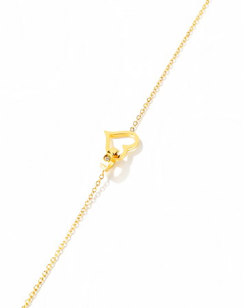 Bratara glezna inox cu inima si inel [19]