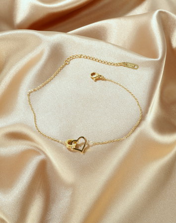 Bratara glezna inox cu inima si inel [12]