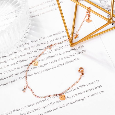 Bratara glezna inox cu inimi smiley [3]