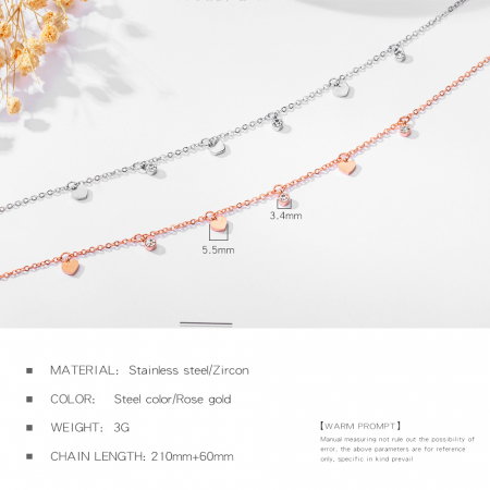 Bratara glezna inox cu inimioare [9]