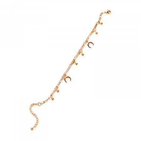 Bratara glezna inox cu semiluna si bilute [3]